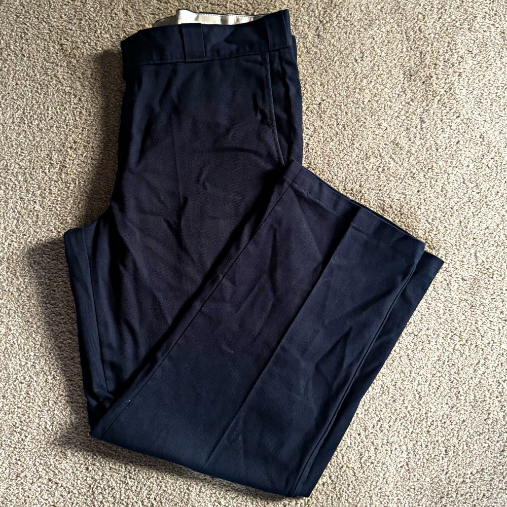 Dickies 874 Original Fit Flex Men's Work Pants Black W4 Twill Cotton Blend
